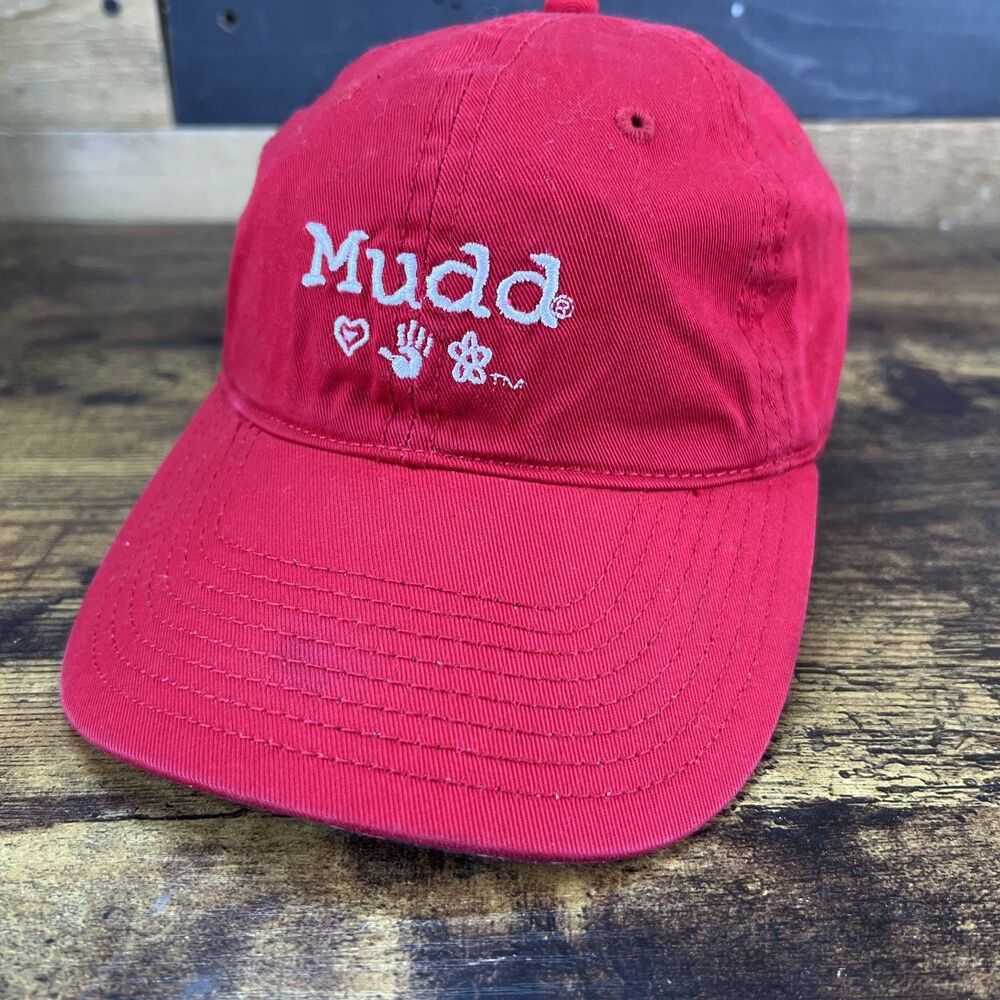 Mudd Headwear for Girls Adjustable Strap Hat Baseball Cap Red Paisley